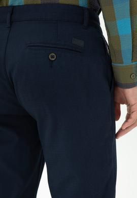 Erkek Regular Fit Lacivert Kanvas / Chino Pantolon - 50271478249