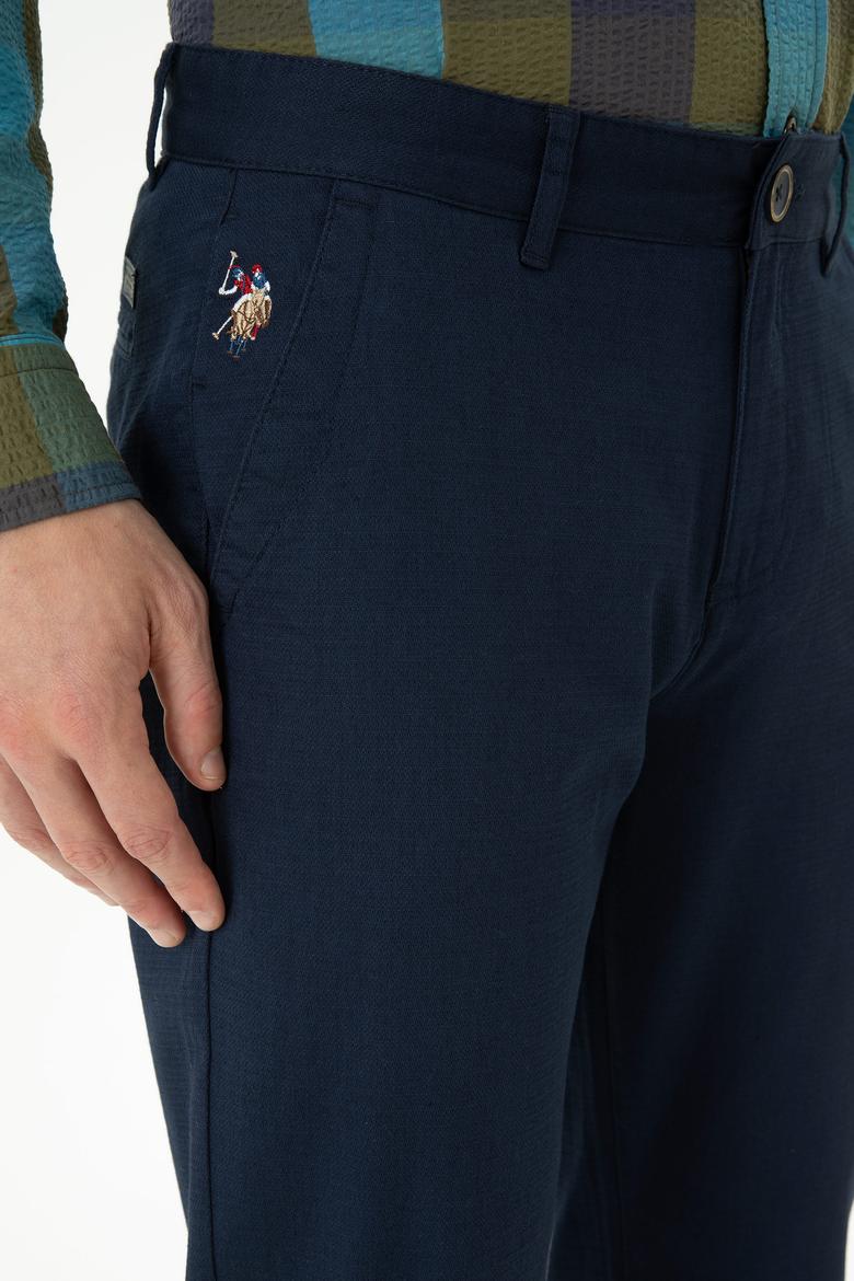 Erkek Regular Fit Lacivert Kanvas / Chino Pantolon - 50271478249