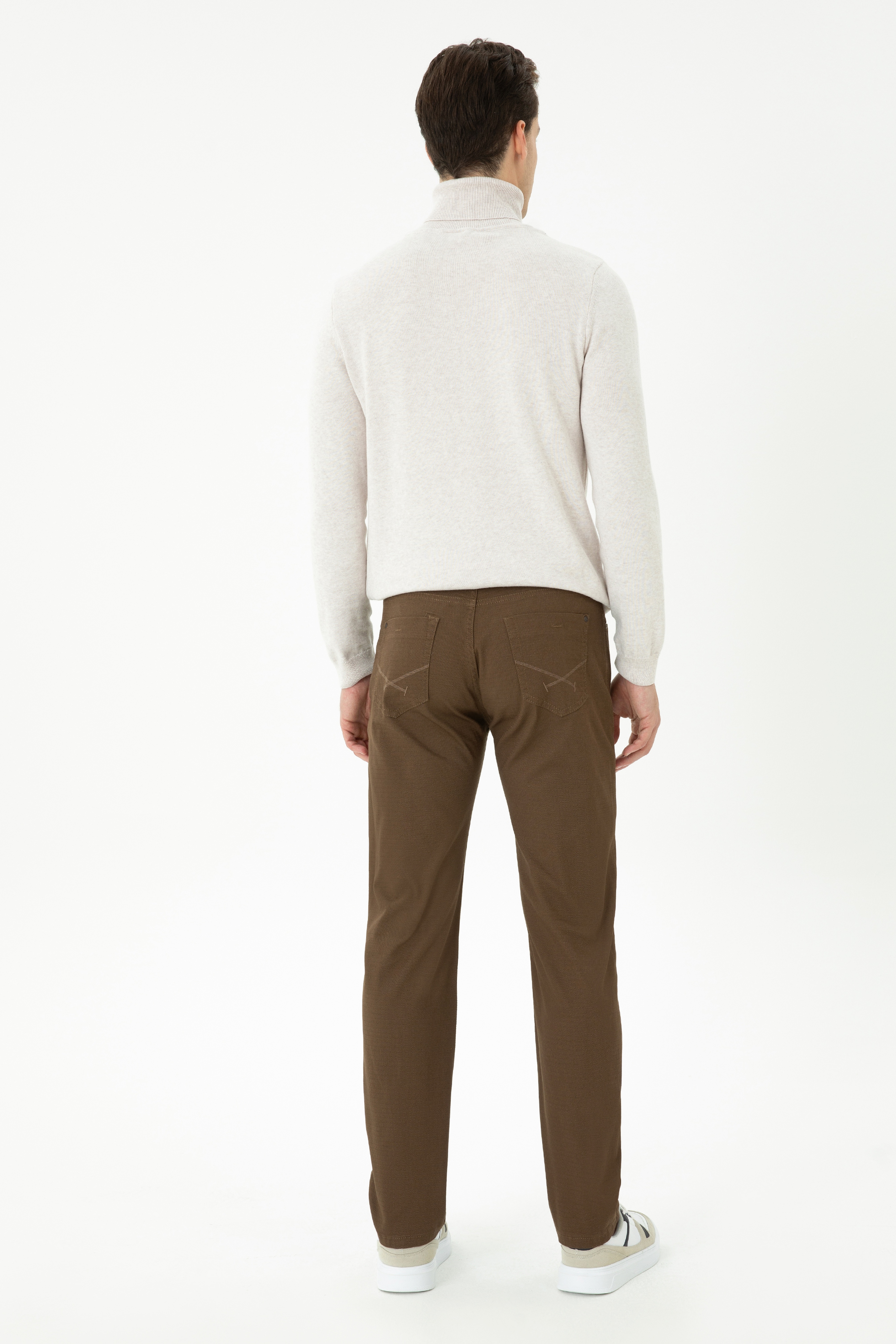 Erkek Regular Fit Coconut Kanvas / Chino Pantolon - Image 4