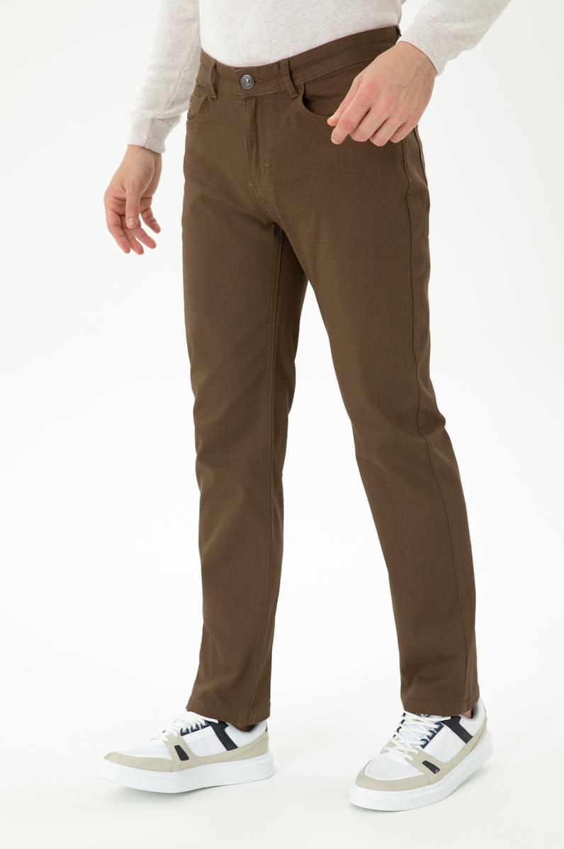 Erkek Regular Fit Coconut Kanvas / Chino Pantolon