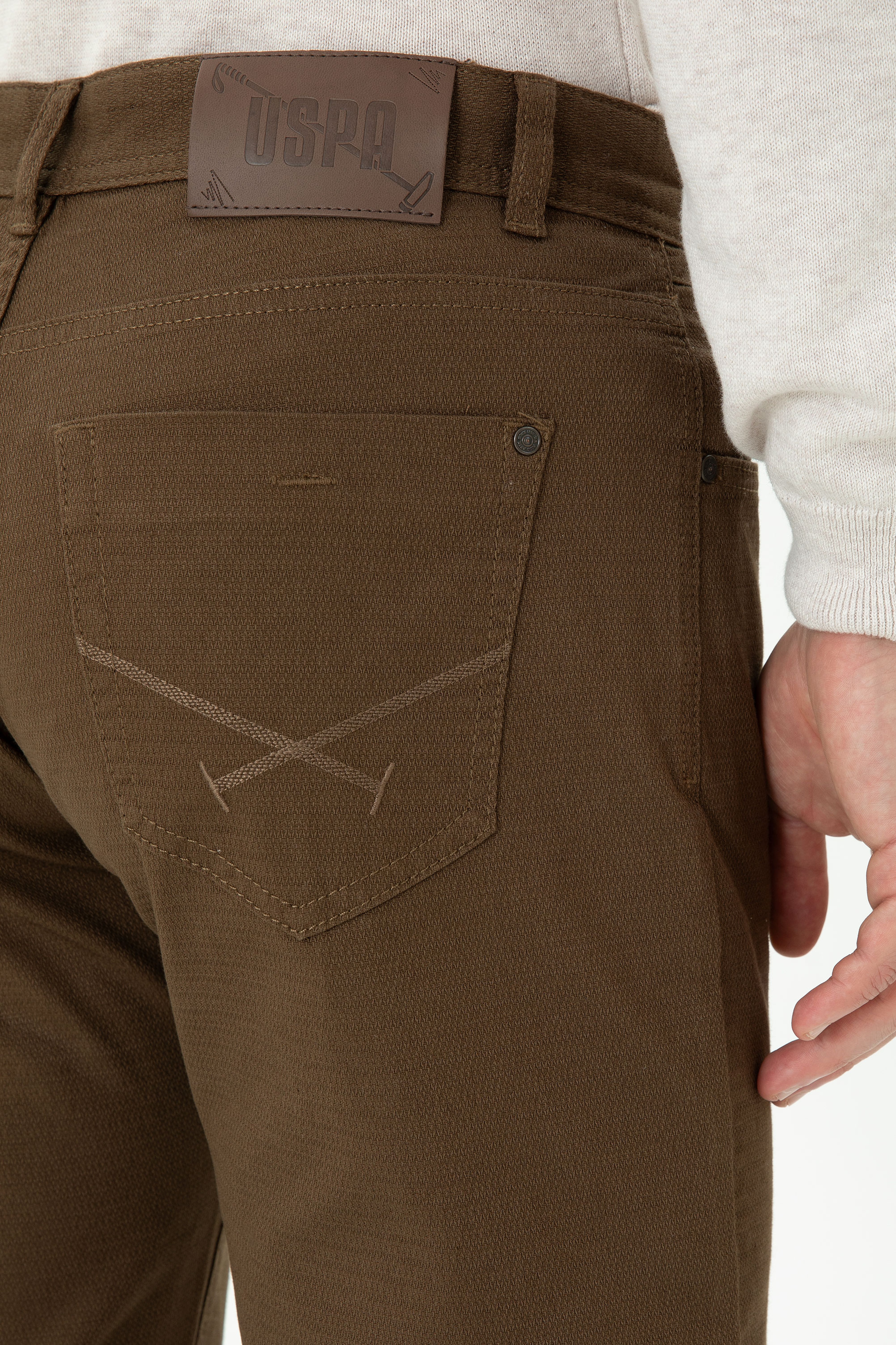 Erkek Regular Fit Coconut Kanvas / Chino Pantolon - Image 7