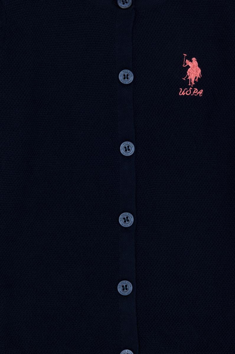 Kız Çocuk Lacivert Triko Hırka