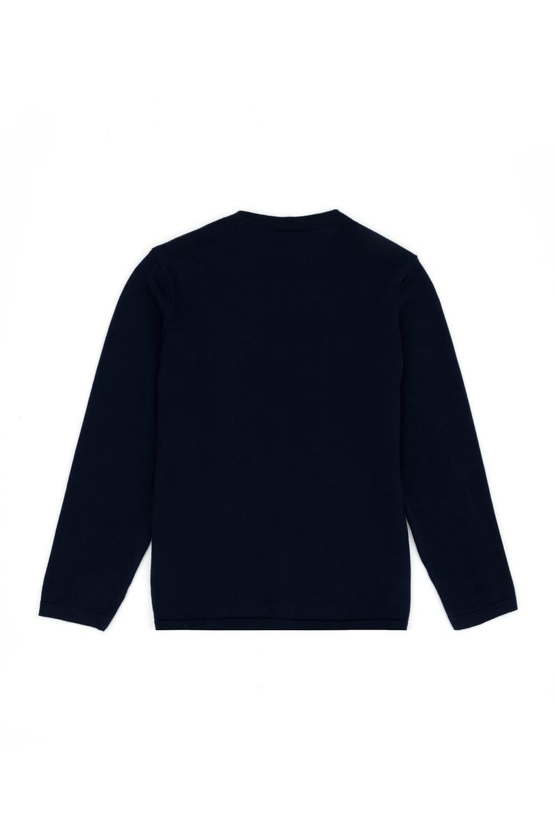 Kız Çocuk Lacivert Triko Hırka