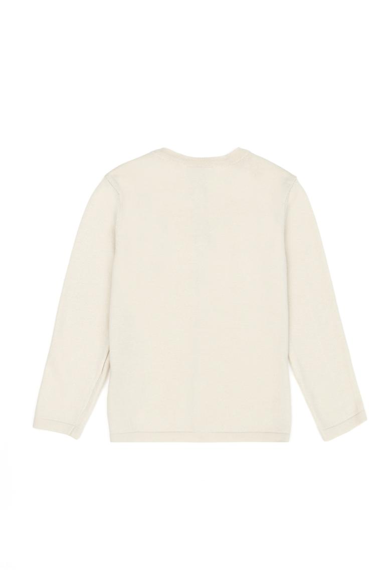 Kız Çocuk Krem Triko Hırka - 50271881008