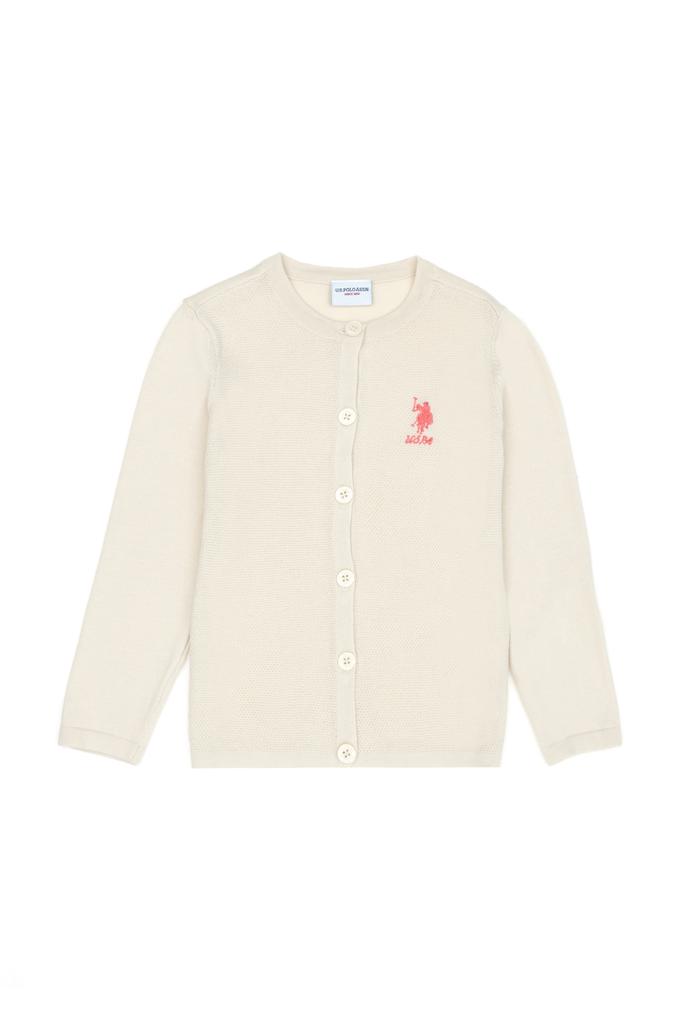 Kız Çocuk Krem Triko Hırka