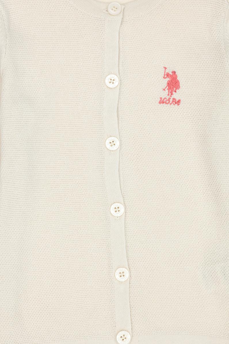 Kız Çocuk Krem Triko Hırka