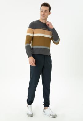 Erkek Lacivert Kanvas Pantolon - 50272254126