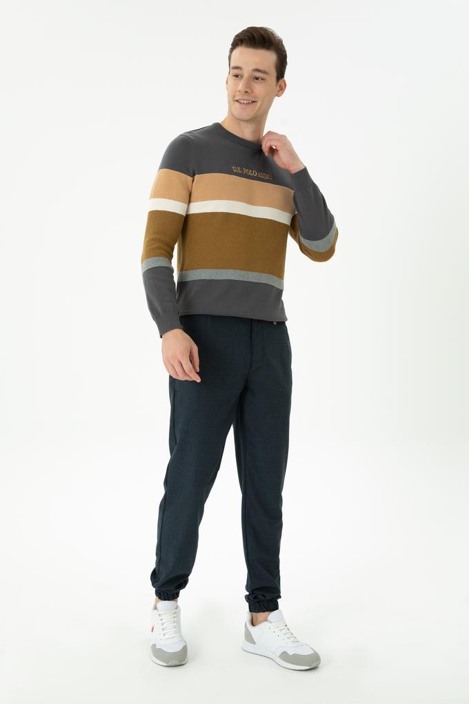 Erkek Lacivert Kanvas Pantolon