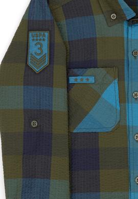 Erkek Çocuk Haki Uzun Kollu Gömlek - 50272387009