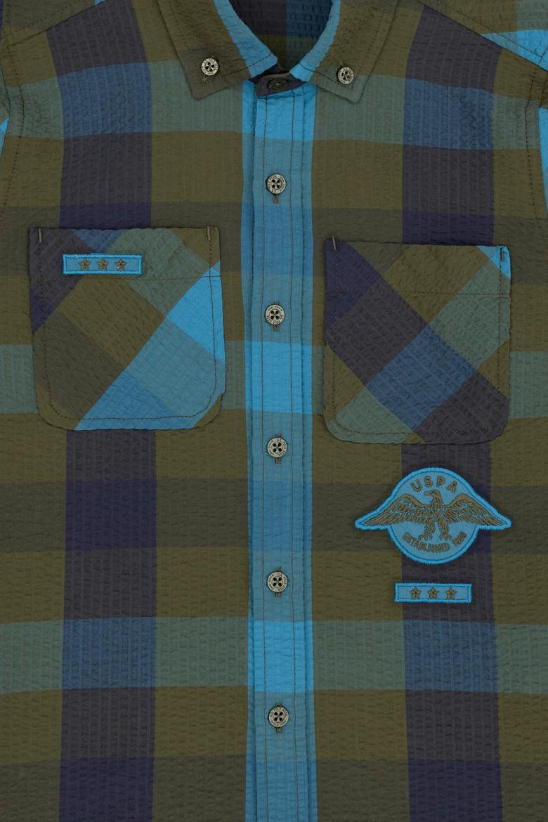 Erkek Çocuk Haki Uzun Kollu Gömlek - 50272387009