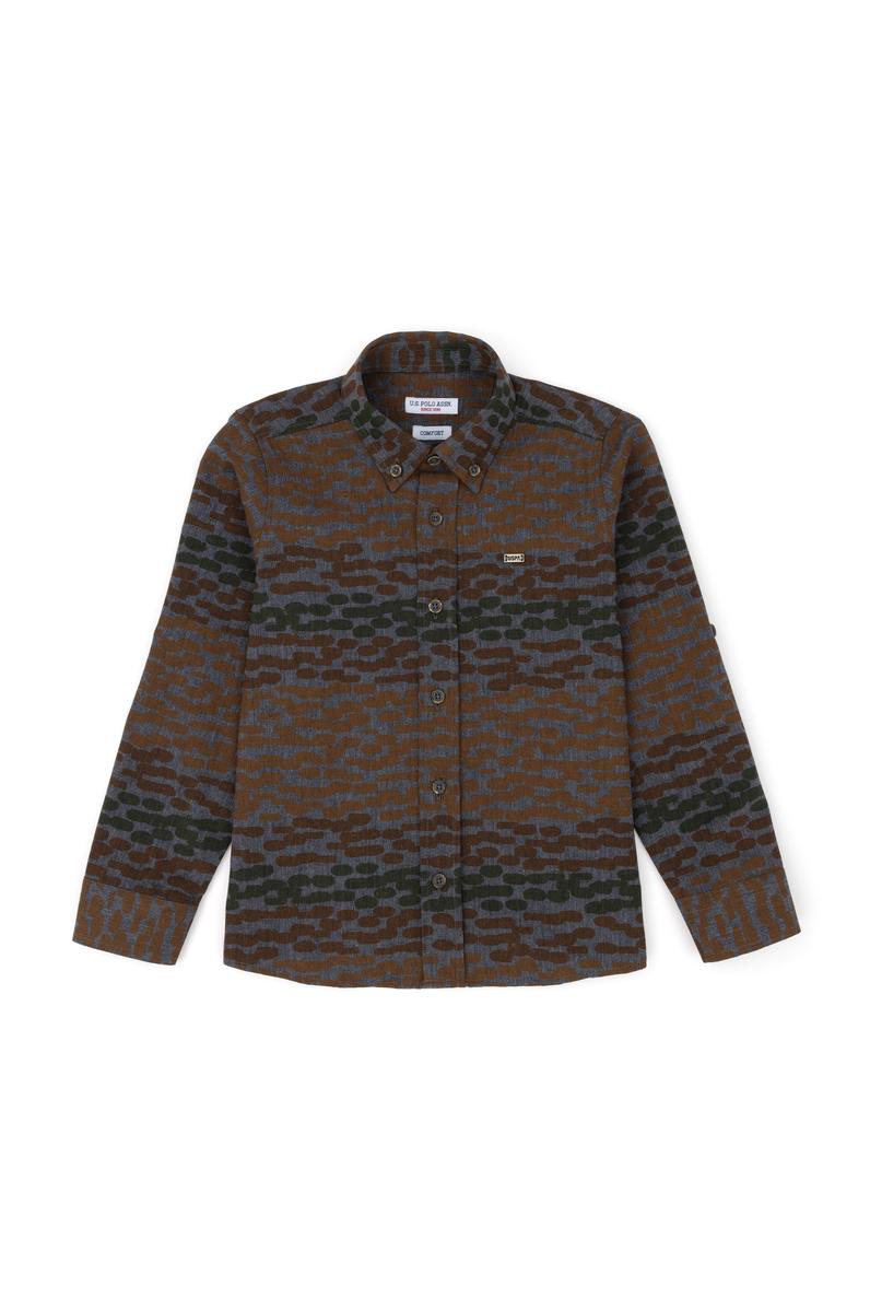 Erkek Çocuk Antrasit Uzun Kollu Gömlek