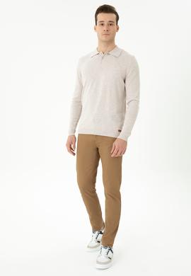 Erkek Camel Kanvas / Chino Pantolon - 50275828260