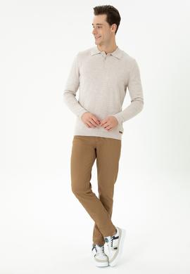 Erkek Camel Kanvas / Chino Pantolon - 50275828260