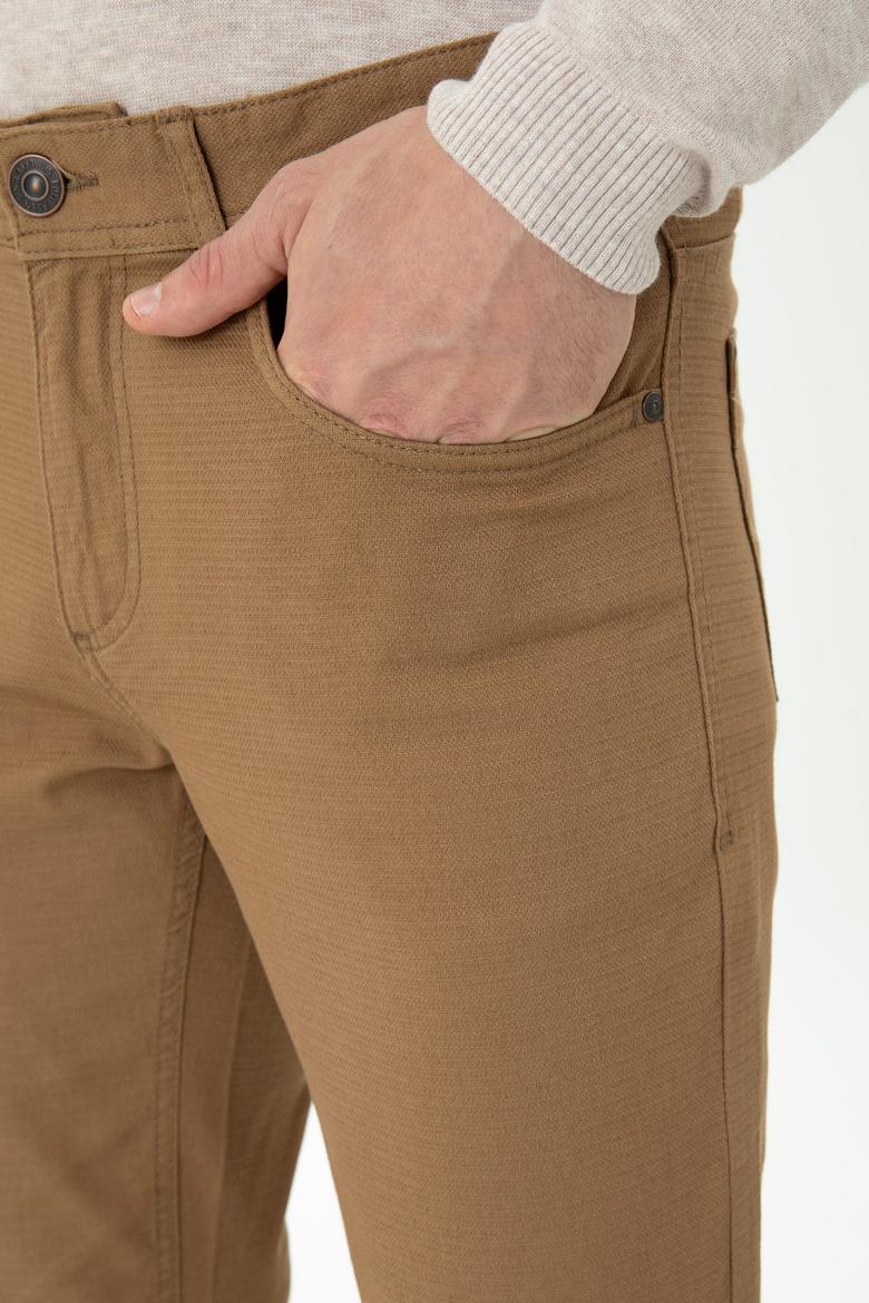 Erkek Camel Kanvas / Chino Pantolon - 50275828260