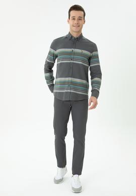 Erkek Antrasit Kanvas Pantolon - 50275828337