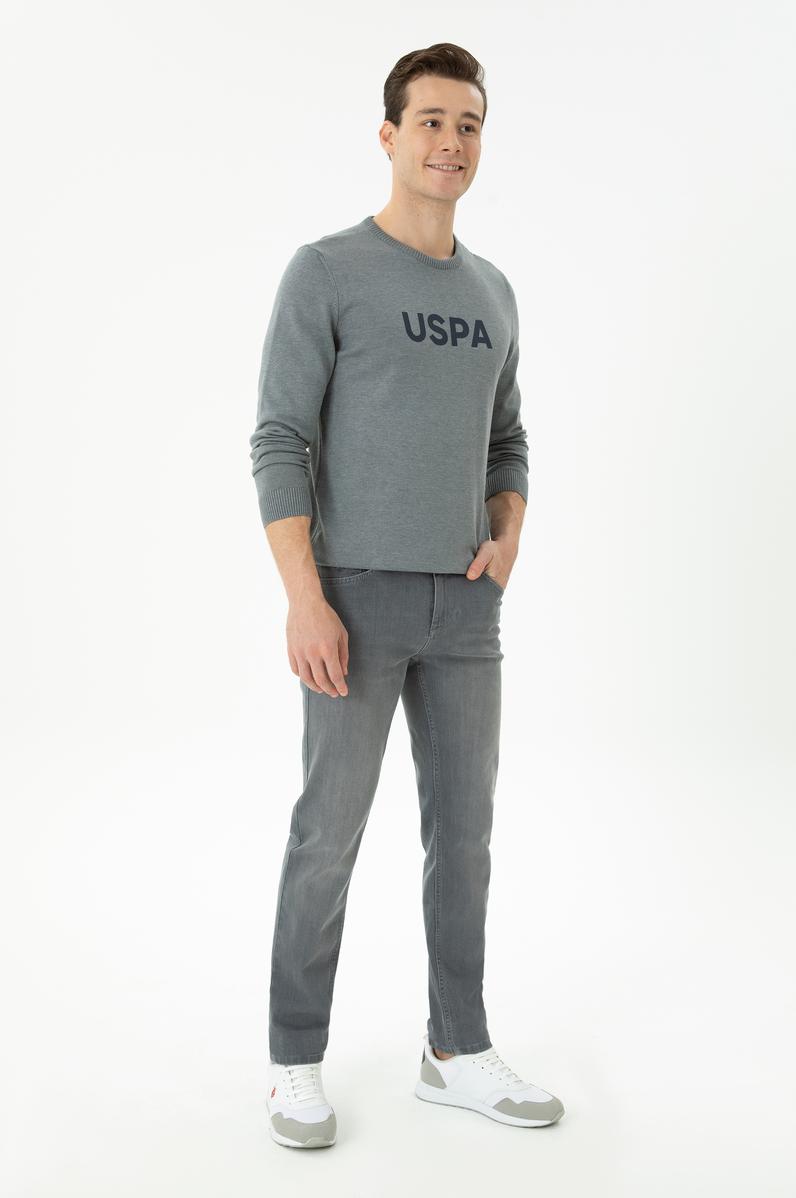 Erkek Gri Jean Pantolon