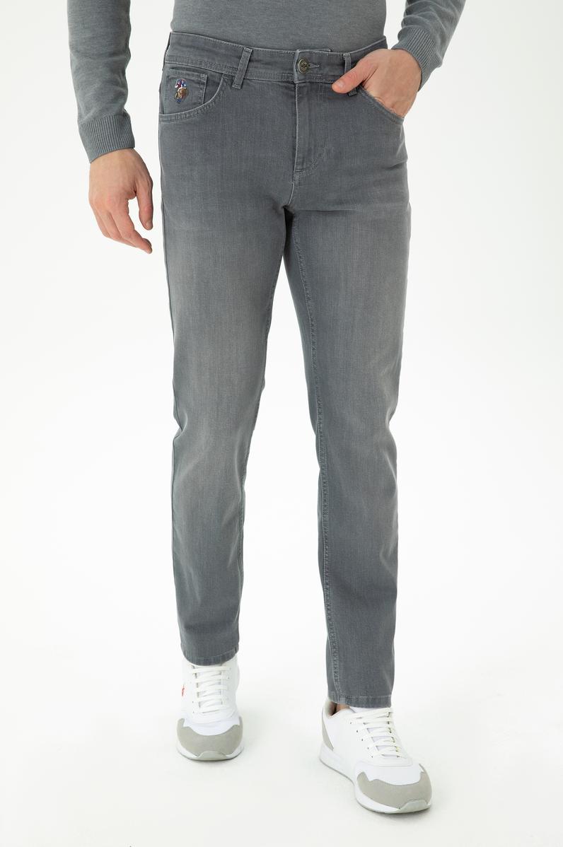 Erkek Gri Jean Pantolon