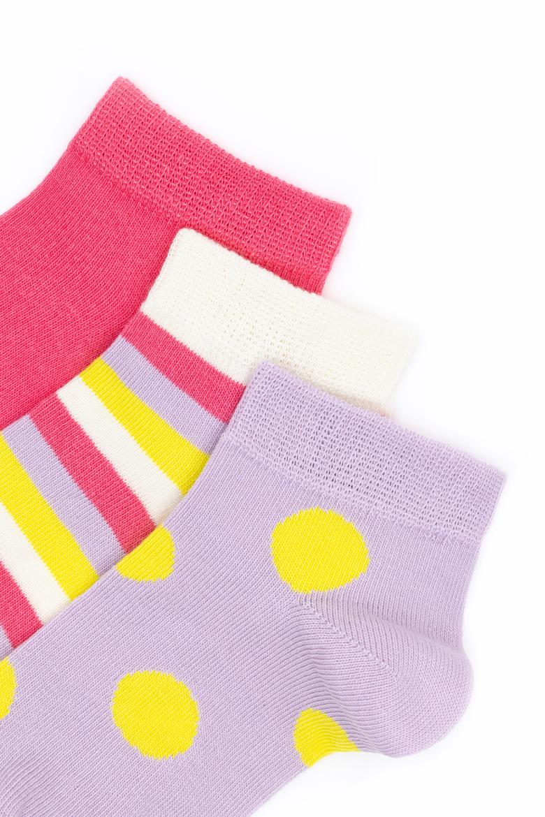 Kız Çocuk 3'lü Patik Çorap - 50281725001