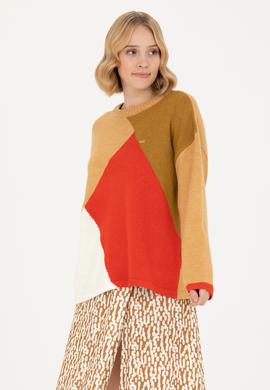 Kadın Kum Bisiklet Yaka Kazak - 50272033001