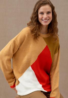 Kadın Kum Bisiklet Yaka Kazak - 50272033001