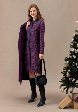 Kadın Lacivert Dokuma Elbise - 50271172003