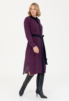 Kadın Lacivert Dokuma Elbise - 50271172003