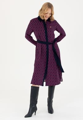 Kadın Lacivert Dokuma Elbise - 50271172003