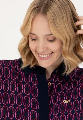 Kadın Lacivert Dokuma Elbise - 50271172003