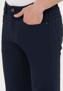 Erkek Lacivert Kanvas Pantolon - 50275982011