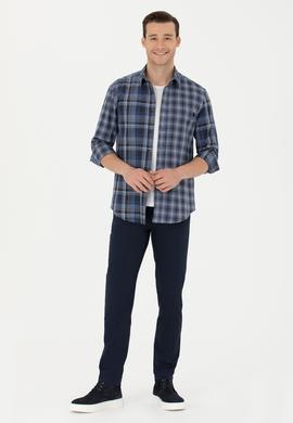 Erkek Lacivert Kanvas Pantolon - 50275982011