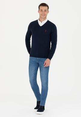 Erkek Lacivert Basic Kazak - 50269002006