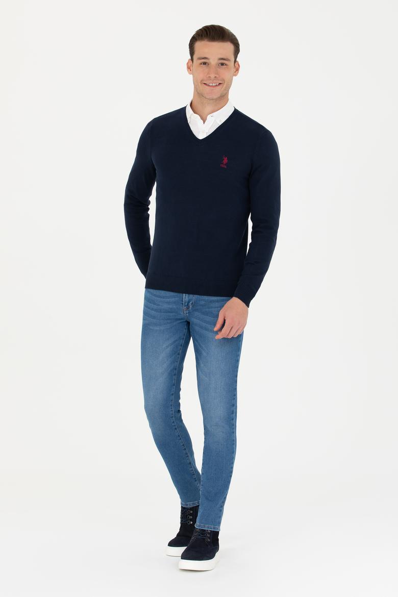 Erkek Lacivert Basic Kazak - 50269002006