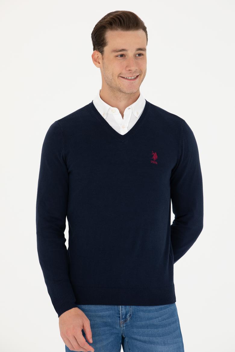 Erkek Lacivert Basic Kazak - 50269002006