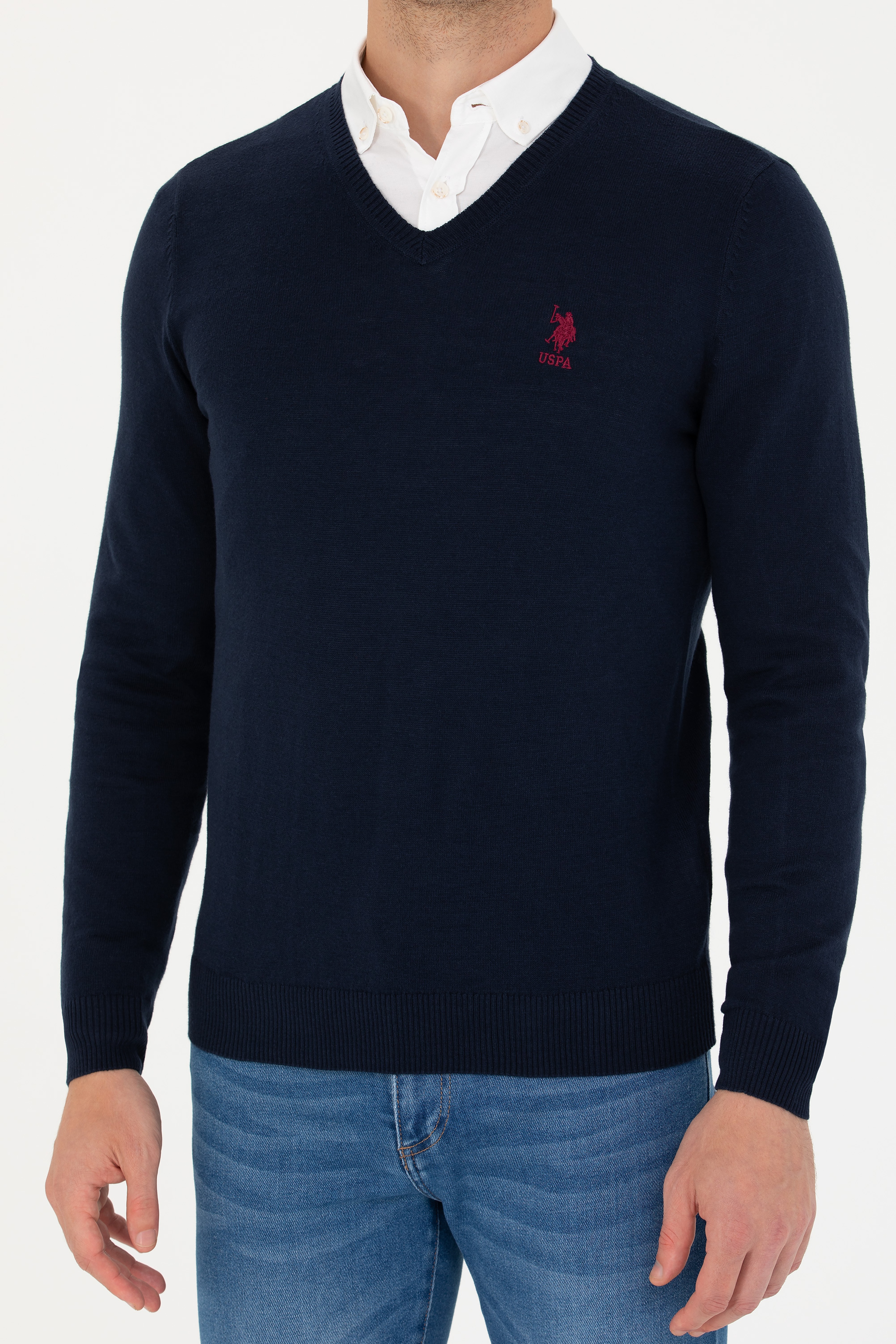 Erkek Lacivert Basic Kazak - Image 7