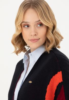 Kadın Lacivert Triko Panço - 50270458001