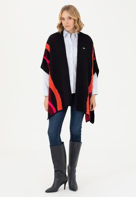 Kadın Lacivert Triko Panço - 50270458001