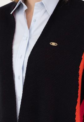 Kadın Lacivert Triko Panço - 50270458001