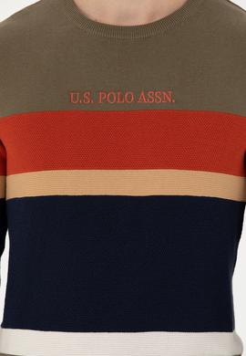 Erkek Haki Bisiklet Yaka Kazak - 50271009052