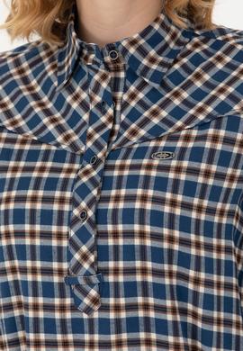 Kadın Lacivert Uzun Kollu Gömlek - 50271513003