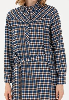 Kadın Lacivert Uzun Kollu Gömlek - 50271513003