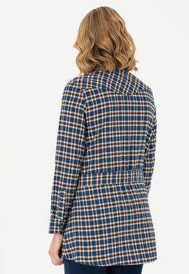 Kadın Lacivert Uzun Kollu Gömlek - 50271513003