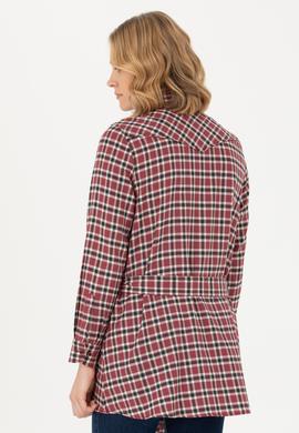 Kadın Bordo Uzun Kollu Tunik Gömlek - 50271513027