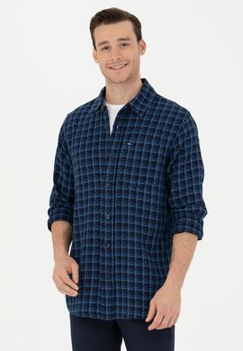 Erkek Mavi Jean Gömlek - 50272608013