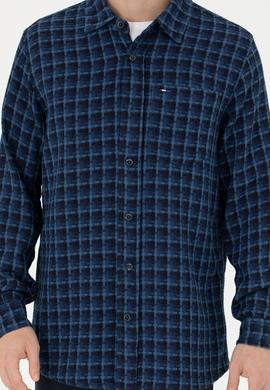 Erkek Mavi Jean Gömlek - 50272608013