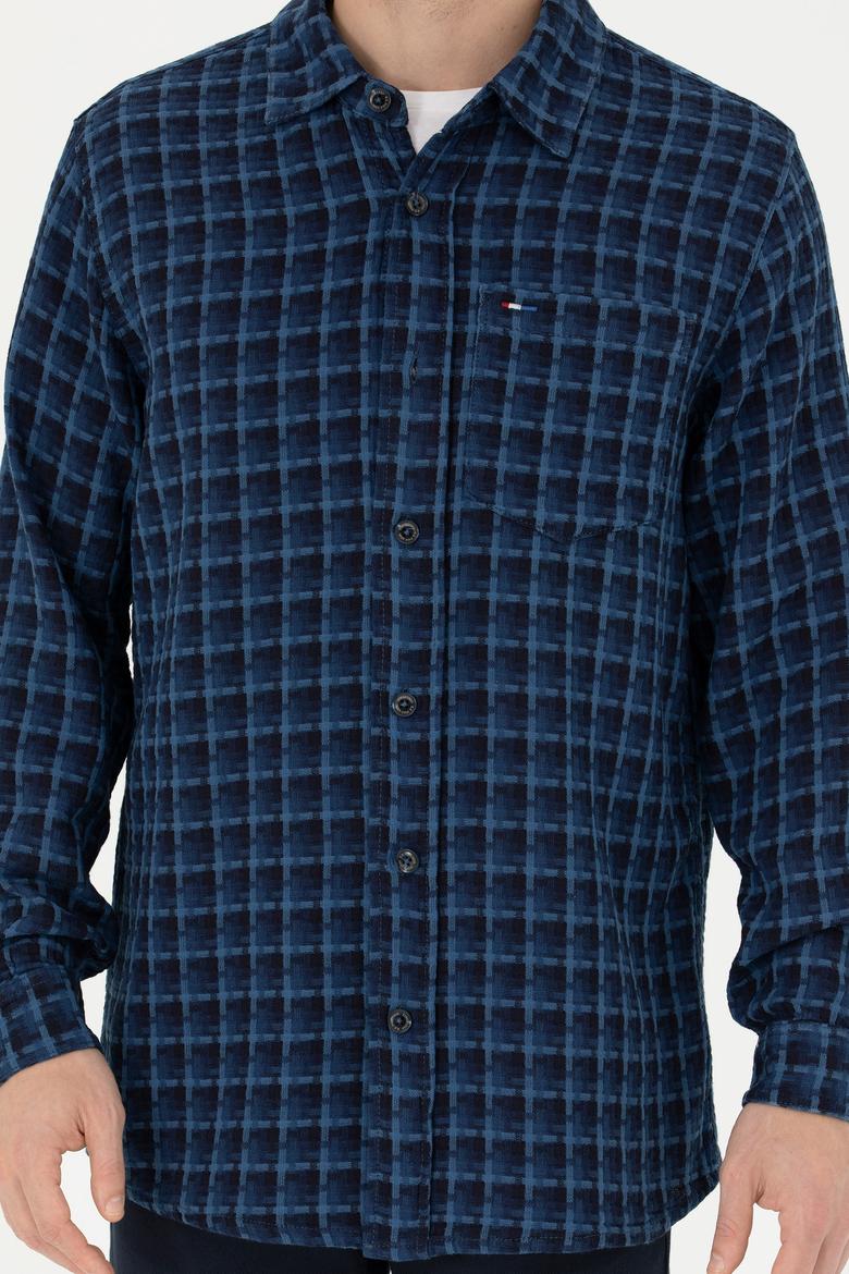 Erkek Mavi Jean Gömlek - 50272608013