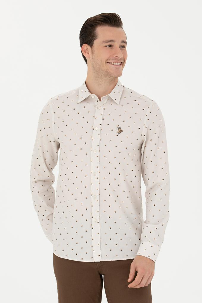 Erkek Taş Uzun Kollu Gömlek