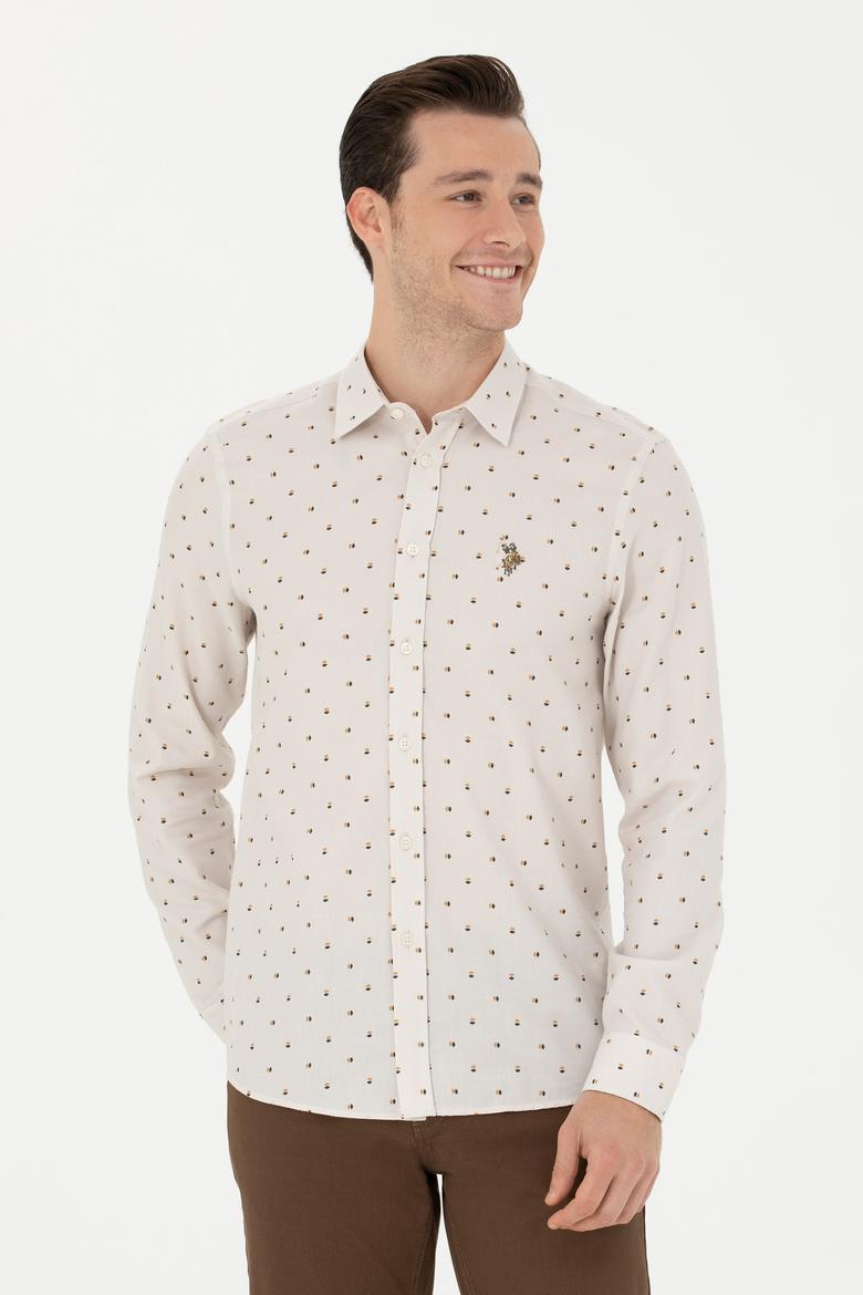 Erkek Taş Uzun Kollu Gömlek