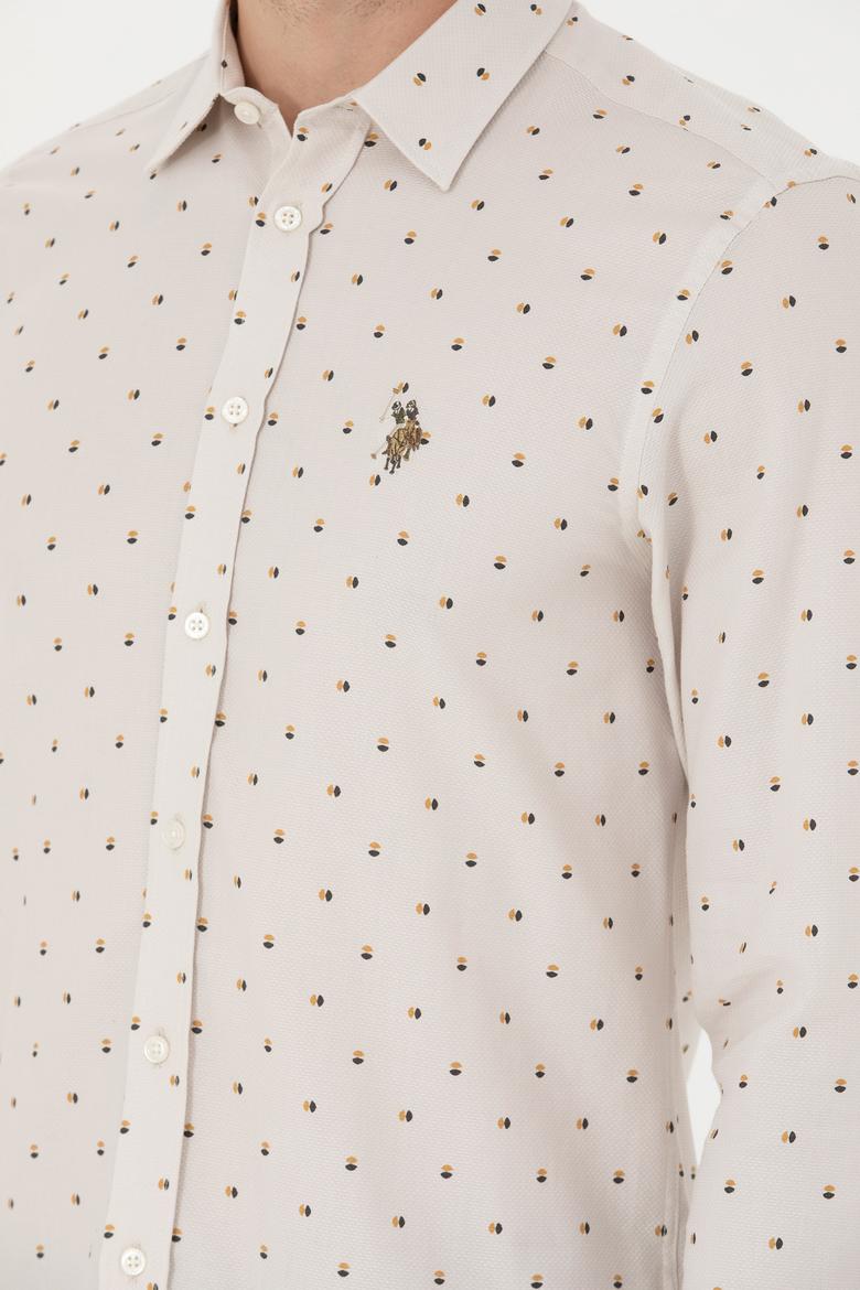 Erkek Taş Uzun Kollu Gömlek - 50272706028