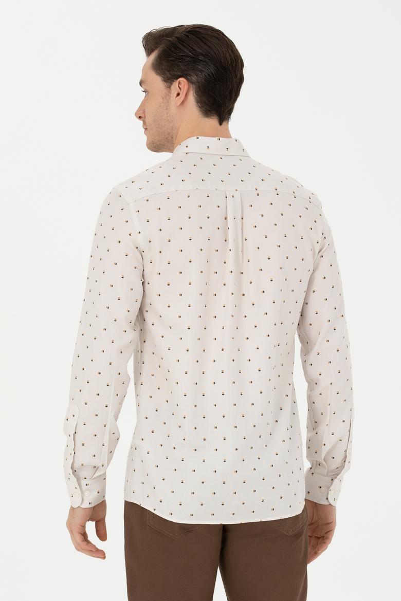 Erkek Taş Uzun Kollu Gömlek - 50272706028