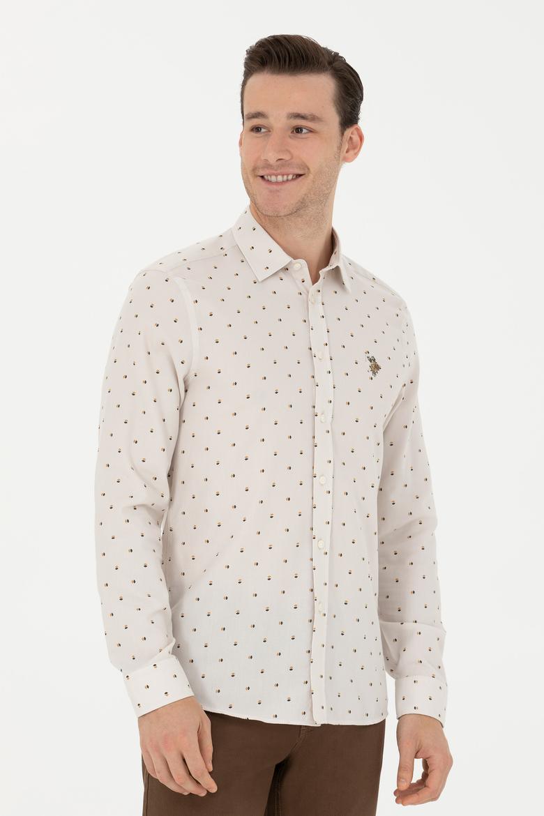 Erkek Taş Uzun Kollu Gömlek - 50272706028